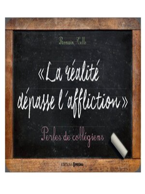 cover image of La réalité dépasse l'affliction